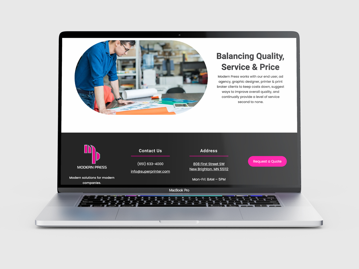 Modern Press Website