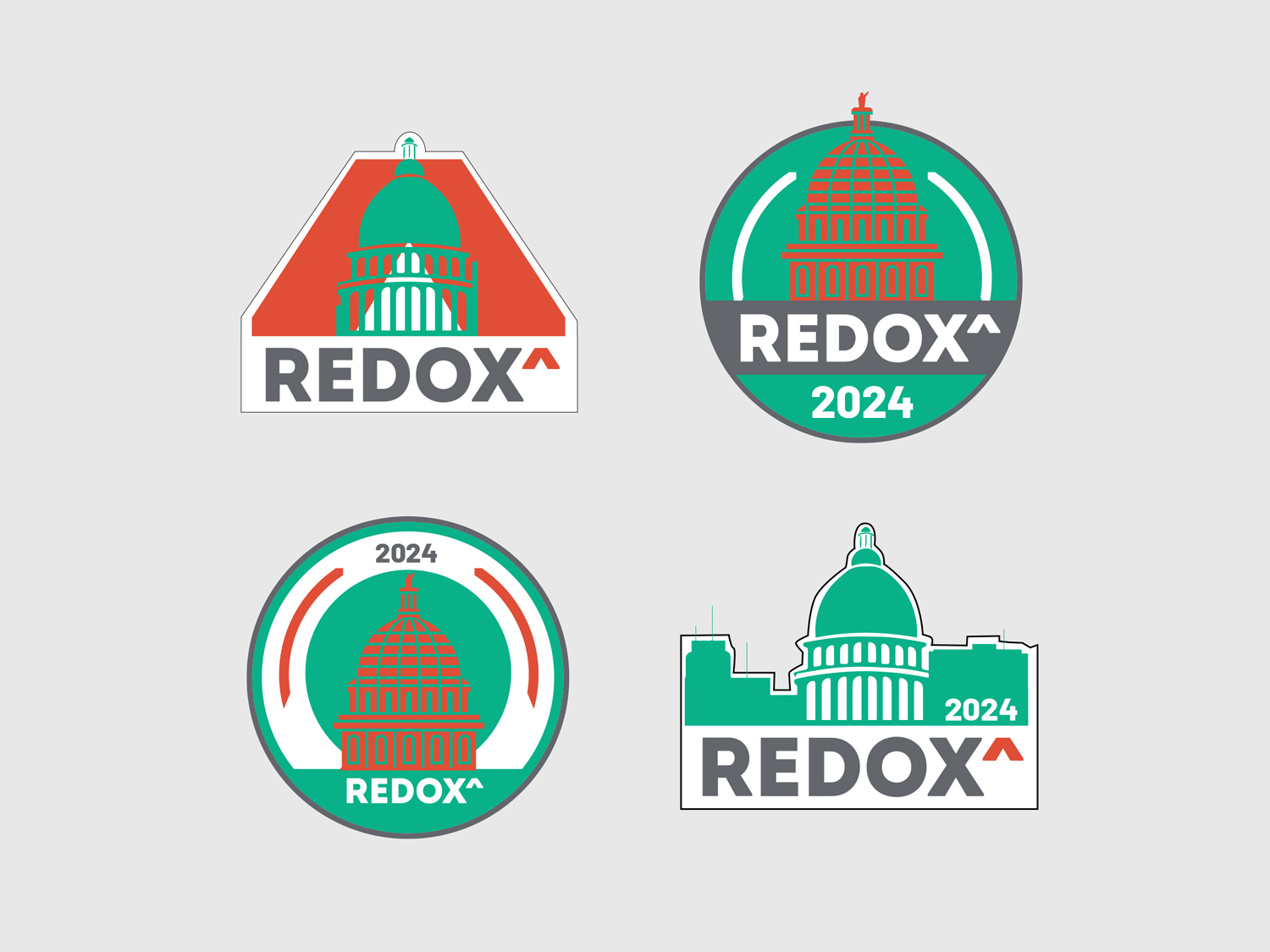 Redox 2024 Madison, WI event stickers