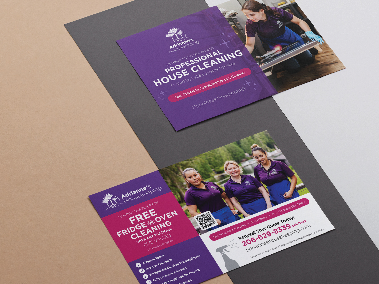 Flyer for Adrianne's Housekeeping