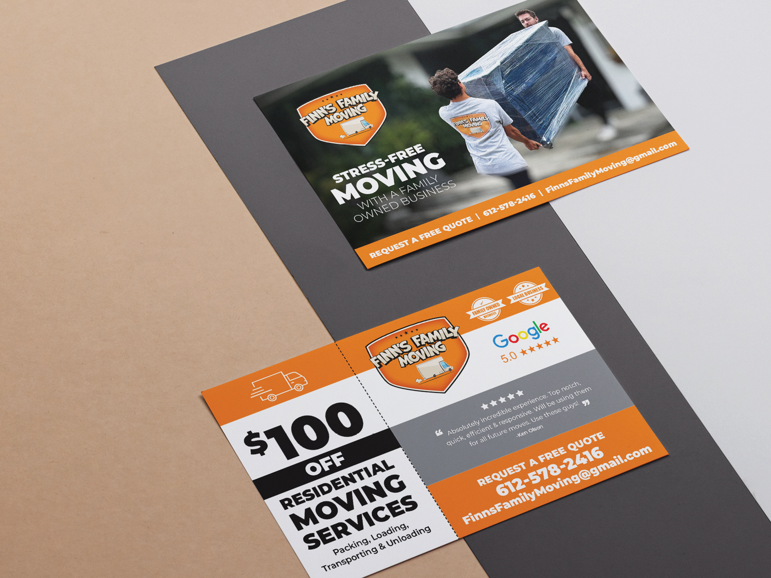 Finn's Family Moving Flyer