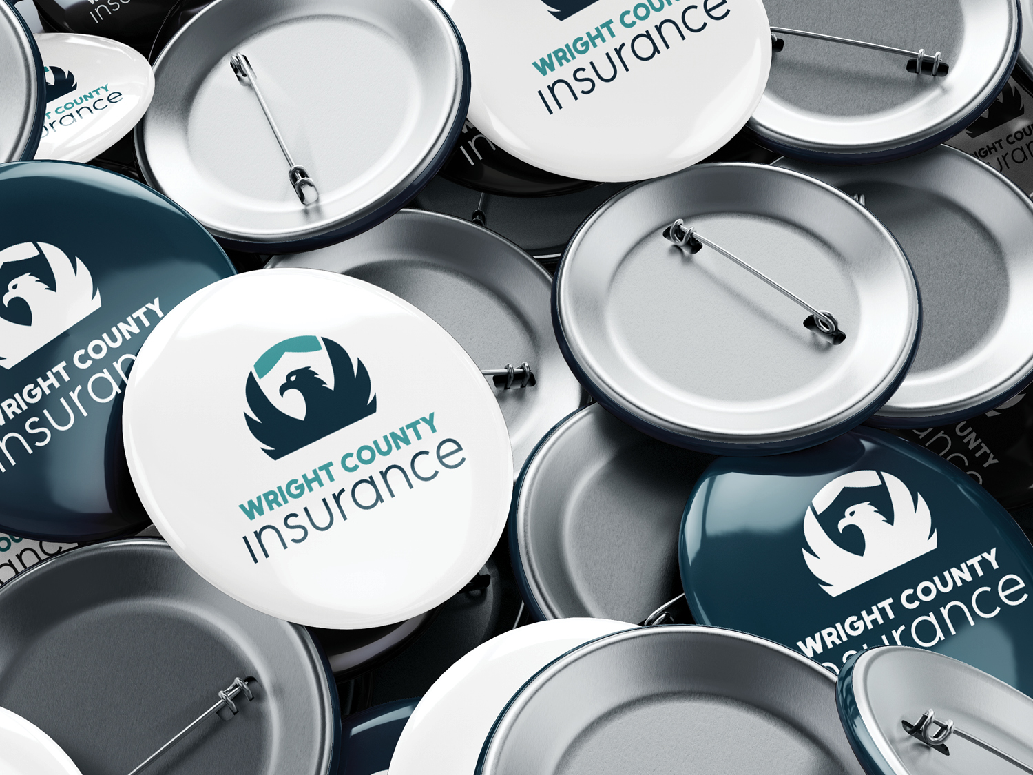 Wright County Insurance Logo Buttons