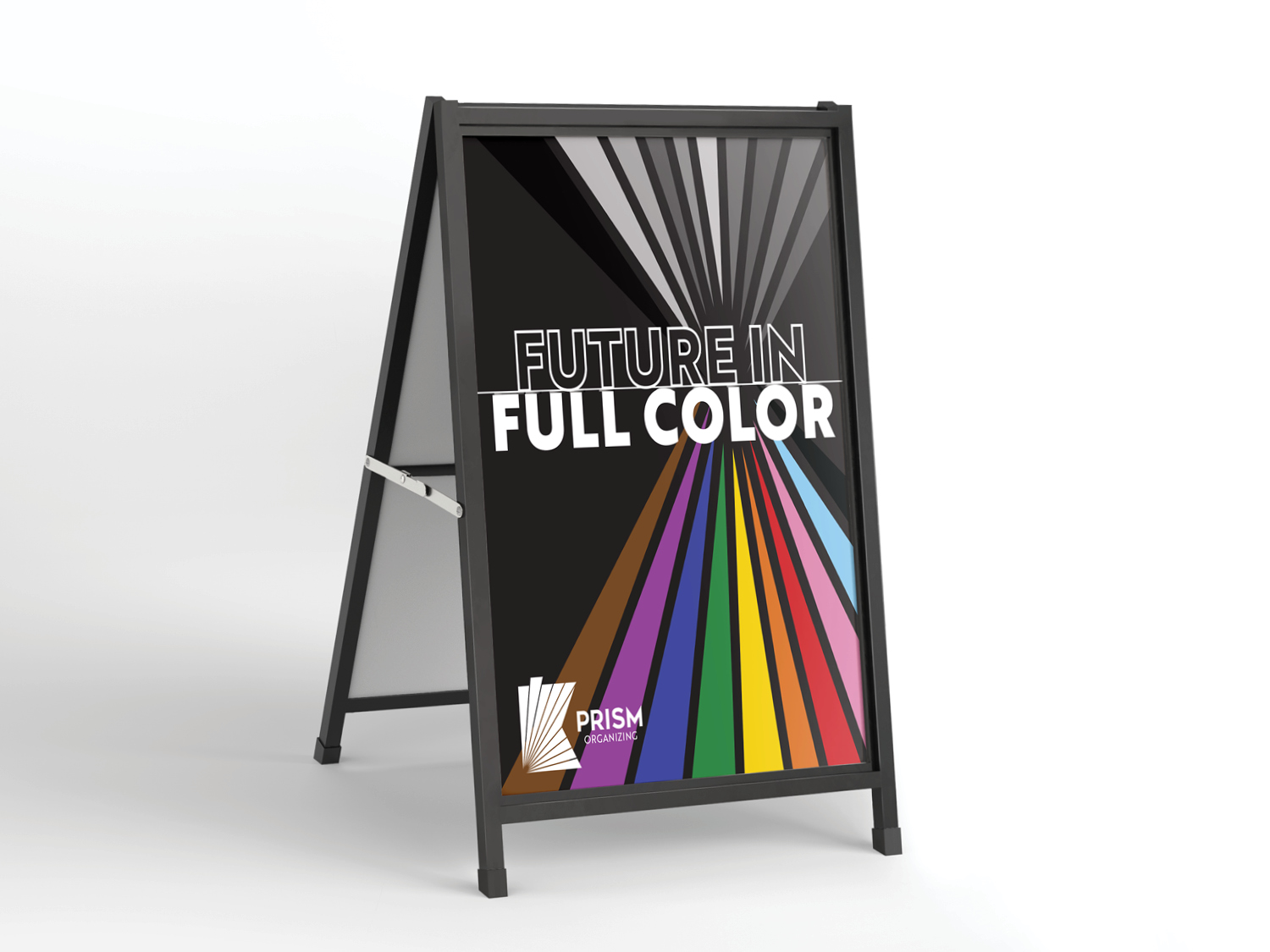 Future in Full Color Aframe sign